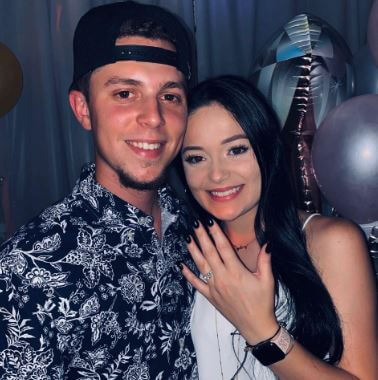 Sydney Becnel with her fiance Dane Smiley.